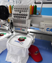 Start your own Business: CAMFive Embroidery machine with 1 or 2 heads