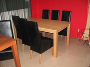 Срочно стол,  кожаные стулья!!!пр-во Чехия
