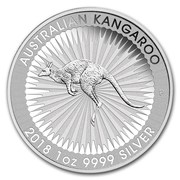 Серебряные монеты  2018 Australia 1 oz Silver Kangaroo BU