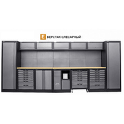 E-TYPE Верстак слесарный,  общий размер: 4570*1950*500 мм